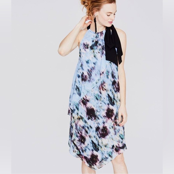 RACHEL Rachel Roy Dresses & Skirts - Rachel Roy Printed Chiffon Midi Halter Dress Size S